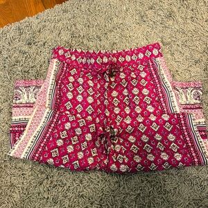 Lucy & Laurel pants elastic/ drawstring size large 100% Rayon